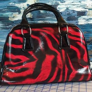 Temptation Vinyl Animal Print Bag